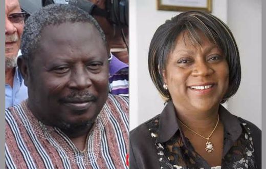Valerie Sawyerr with Martin Amidu