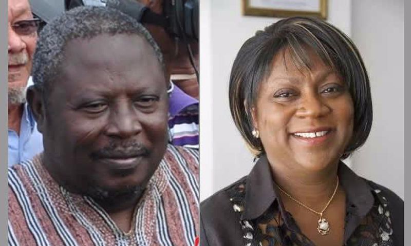 Valerie Sawyerr with Martin Amidu