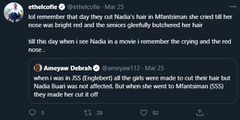 Nadia Buari wept after Mfantsiman forced her to cut her hair - Ethel Coffie recounts