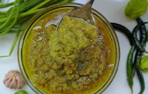 Green pepper sauce