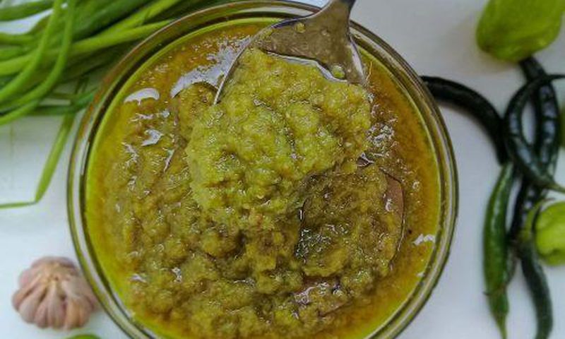 Green pepper sauce