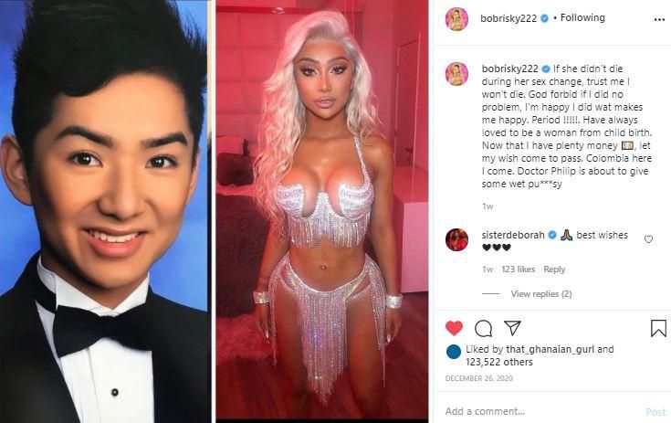 Bob Risky to change gender in Colombia