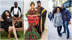 D'banj and wife, Lineo, Toyin Abraham and husband, Ajeyemi, Stella Damasus and Daniel [Instagram/IamBangalee] [Instagram/ToyinAbraham] [Instagram/StellaDamasus]