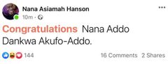 Bulldog congratulates Nana Addo