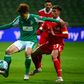 Japan forward Yuya Osako (L) scored the winner in Werder Bremen's German Cup quarter-final victory on Wednesday