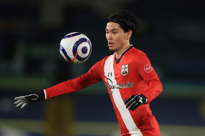 Southampton's Japanese forward Takumi Minamino