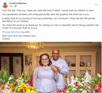 Lordina Mahama's Facebook post