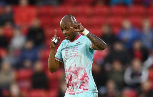 Andre Ayew’s wonder goal gives Swansea first-leg advantage in Championship play-off