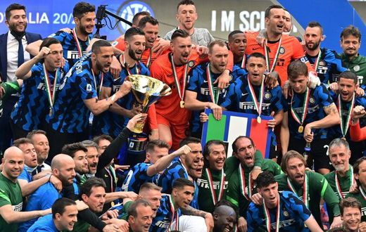 Inter Milan lifted the Serie A trophy for the 19th time and first since 2010