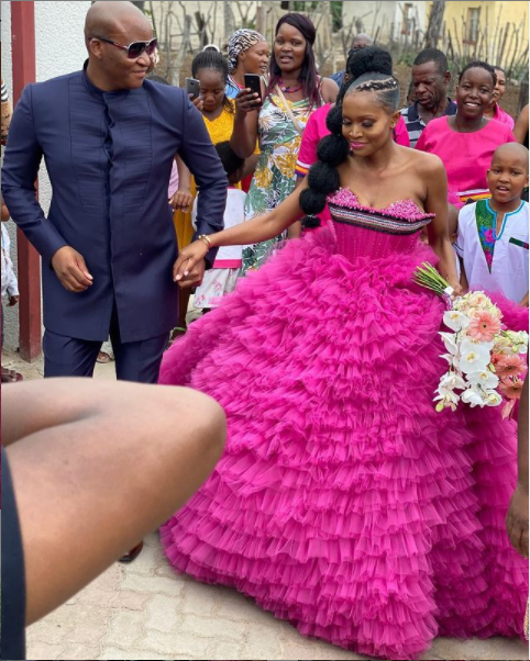 Rebotile Malomane and her husband