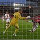 Sadio Mane heads the first Liverpool goal in a 2-0 victory over Southampton at Anfield