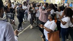 Nengi arrives in Ghana