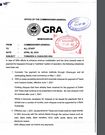 Memo from GRA