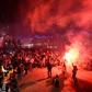 Lille's supporters celebrate after winning the French Ligue 1 title