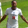 England forward Raheem Sterling celebrates his goal against Croatia at Wembley