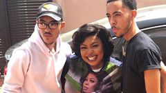 Afia Schwar with her twin sons