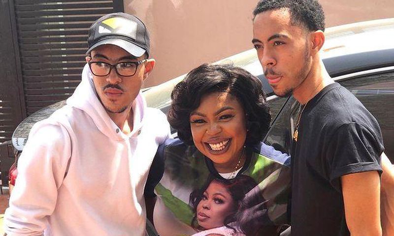 Afia Schwar with her twin sons