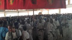 Large gathering at the festival