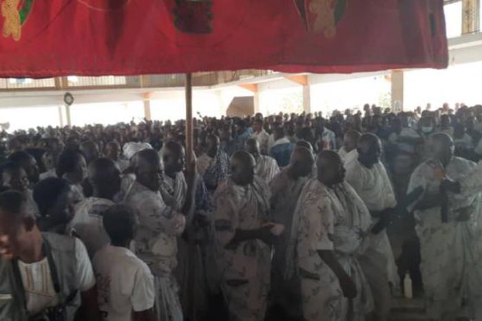 Large gathering at the festival