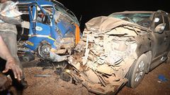 Government official returning from campaign trail involved in head-on collision