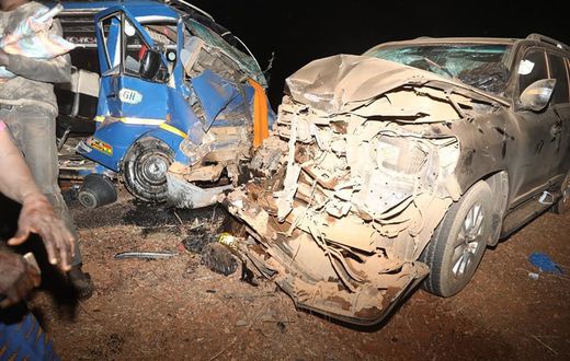 Government official returning from campaign trail involved in head-on collision