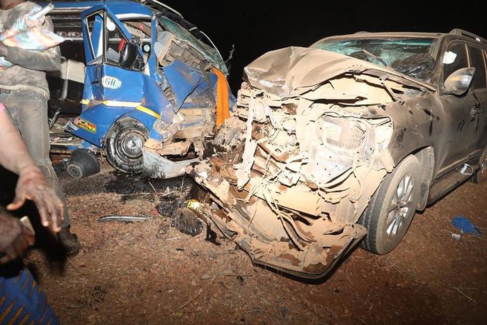 Government official returning from campaign trail involved in head-on collision