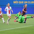 Lieke Martens scored both goals for Barcelona in the second leg of their semi-final against PSG