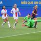 Lieke Martens scored both goals for Barcelona in the second leg of their semi-final against PSG