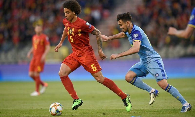 Midfielder Axel Witsel has played 110 games for Belgium since his international debut in 2008