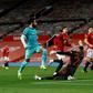 Breakthrough: Mohamed Salah (left) ended Liverpool's goal drought with the opener