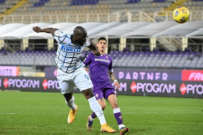 Inter Milan forward Romelu Lukaku headed in the winner after 119 minutes against Fiorentina.
