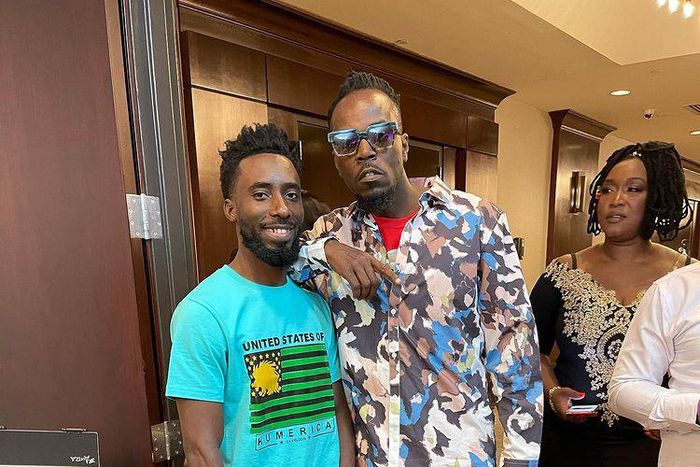 DJ Asumadu hangs out with Kwaw Kese
