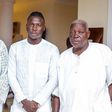 Stonebwoy with his father and father-in-law