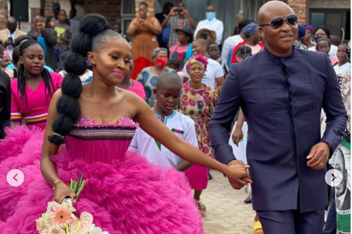 Rebotile Malomane and her husband