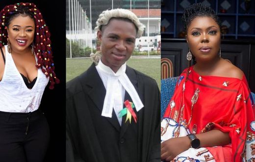 Adua Safowaa, Lawyer Francis Sosu and Afai Schwarzenegger