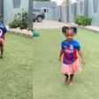 Mubarak Wakaso shows off beautiful daughter in iconic Jordan Ayew’s No  9