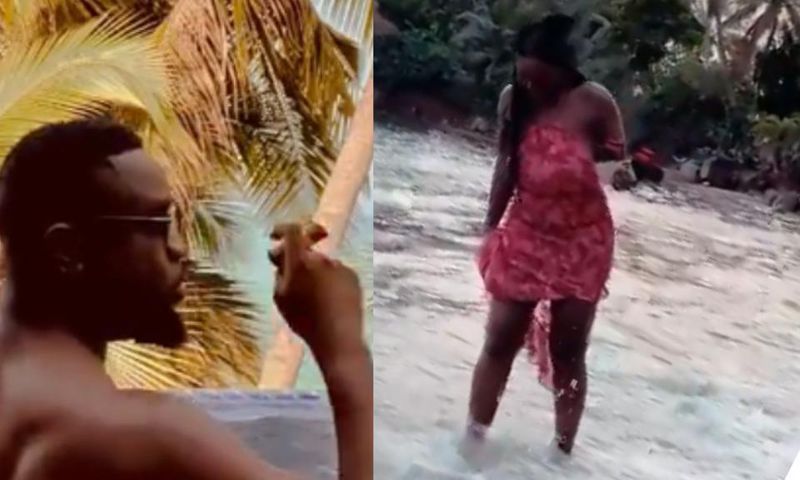 Sarkodie celebrates Tracy's birthday in style with couple-goals beach vacation (WATCH)