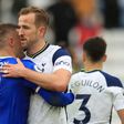 Harry Kane (right)scored on what could be his last game for Tottenham to deny Leicester a place in the Champions League
