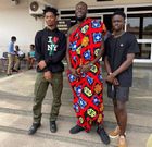 Stormzy hangs out with Kwesi Arthur and Yaw Tog