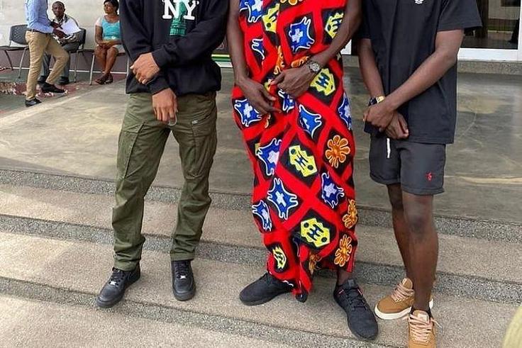 Stormzy hangs out with Kwesi Arthur and Yaw Tog
