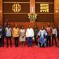 Akufo-Addo with parents of Free SHS graduates