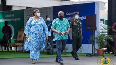 President Akufo-Adoo and his wife Rebecca