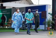 President Akufo-Adoo and his wife Rebecca