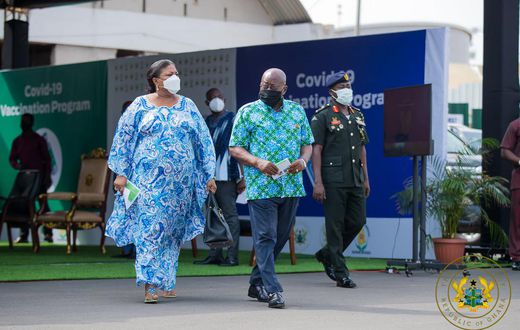 President Akufo-Adoo and his wife Rebecca