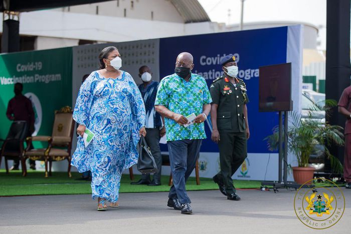 President Akufo-Adoo and his wife Rebecca
