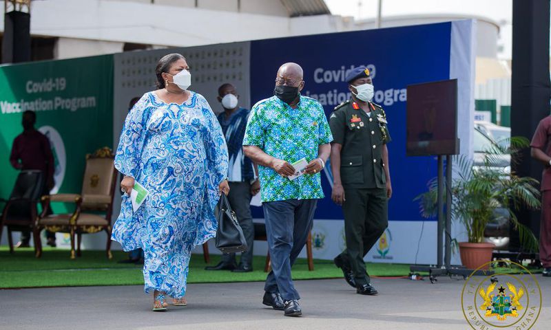 President Akufo-Adoo and his wife Rebecca