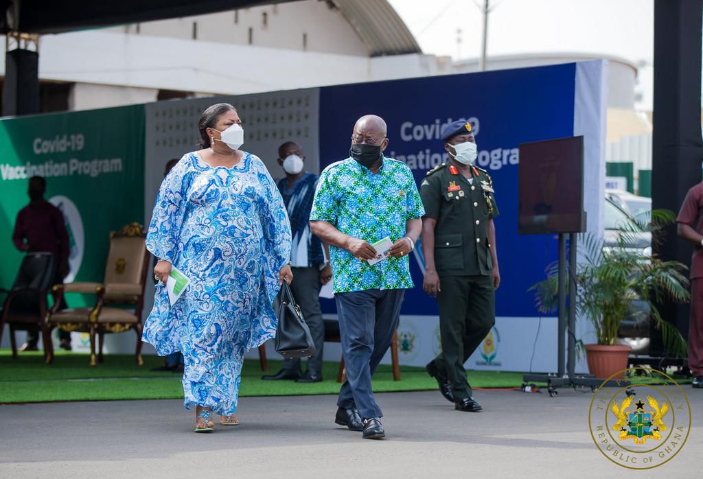 President Akufo-Adoo and his wife Rebecca