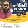 See how much handsome man charges to be rented by ladies as Christmas boyfriend