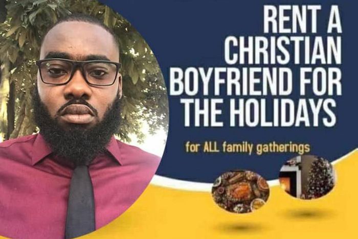 See how much handsome man charges to be rented by ladies as Christmas boyfriend