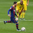 Lionel Messi scored a penalty for Barcelona against Cadiz on Sunday,.